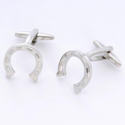 Horseshoe Cufflinks and Personalized Case