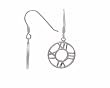 Sterling Silver Roman Numeral Disc Earrings