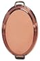 12 Inch x 8 Inch Solid Copper Heavy Gauge Oval Au Gratin