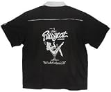 Pussycat Lounge Bowling Shirt Black & Grey Swingmaster
