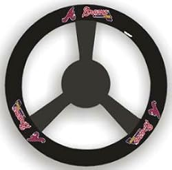 Atlanta Braves Leather Steering Wheel Cover - Baseball Sports Merchandise