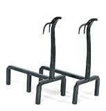 New Deer Andirons Powder Coated Graphite 1 pr High Quality Modern Design Beautiful Popular
