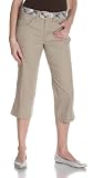 BANDOLINOBLU Women's Boheme Belted Dobby Capri, Honey Pecan, 12