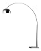 Dimond D1428 Penbrook Arc Lamp, Silver Plated and White Marble