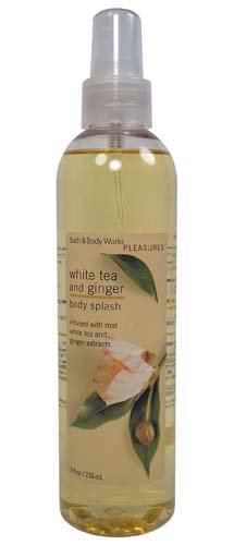 Bath & Body Works White Tea And Ginger Body Splash Pleasures Collection 8 oz