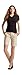 Aeropostale Women's Curvy Solid Bermuda Uniform Shorts