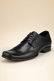 Leather Square Toe Stitch Detail Shoes