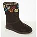O'Neill Cold Front Suede Slip-on Boots with Floral Embroidery