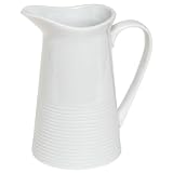 Rings White Porcelain Pitcher