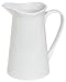 Kitchen & Housewares : Rings White Porcelain Pitcher