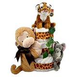 Jungle Baby 3 Tier Diaper Cake
