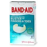 Band-Aid Brand Adhesive Bandages, Advanced Healing Blister Cushions for Fingers & Toes, 8-Count Boxes (Pack of 6)