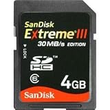 Sandisk SDSDX3-004G-A31 4GB Extreme III SD Card by SanDisk