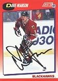 Trent Yawney, Chicago Blackhawks, 1990 Score Autographed Card