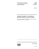 ISO 11171:1999, Hydraulic fluid power -- Calibration of automatic particle counters for liquids