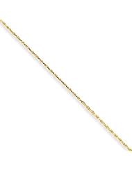 1.2mm, 10 Karat Yellow Gold, Diamond-Cut Rope Chain - 22 inch