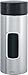 Brabantia 371844 Window Canister, 2.2-Liter, Matte Steel Finger Proof with Black Lid