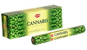 Cannabis - Box of Six 20 Gram Tubes - HEM Incense