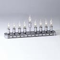 Silvertone Metal Electric Menorah