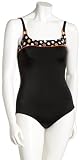 It Figures! Women's C Cup And Up Swimsuit,Black,14