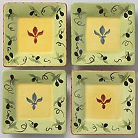 Pfaltzgraff Pistoulet Finger Food Plates Set 4