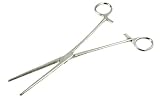 Edge Clamps: Stainless Steel Hemostat - Locking Clamp - 10" Straight-Tip - Versatile Tool for Soldering, Electronics