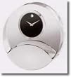 Movado Crystal Chrome Table Clock