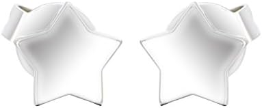 La Penderie One Pair of Stainless Steel Fashion Star Earring Studs with Lovely Design - Young and Cool - Multiple Selectable Pattern - Gift Box Warped