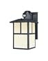 Westinghouse Lighting 6482900 Energy Star One-Light Exterior Wall Lantern with Dusk to Dawn Sensor, Textured Black Finish on Steel