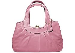 Coach Ergo Vintage Leather Pleated Satchel Bag 12248 Rose