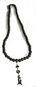 Traditional green sandlewood mala, meditation prayer beads - extra long, 108 beads