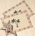 Palm Tree Embroidered Placemat