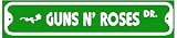 GUNS N' ROSES DRIVE rock band street sign