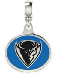 DePaul Blue Demons Collegiate Drop Charm Fits Most European Style Bracelets Including, Chamilia, Zable, Troll and More. High Quality Drop in Stock for Fast Shipping.