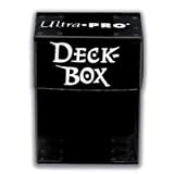 Sporting Goods : Ultra Pro Deck Box (Black) Includes 50 Pack of Standard Size Deck Protector Sleeves - Great for YuGiOh!, Magic the Gathering or World of Warcraft Trading Card Games