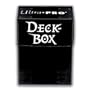 BLACK - Ultra PRO Standard Chromatic Gaming Deck Box - Black - Includes 50 Pack of Standard Size Protectors and Sleeves