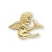 The Perfect 14K Yellow Gold Angel with Holy Spirit Pin - 10X12MM