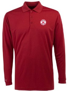 Boston Red Sox Long Sleeve Polo Shirt (Team Color) - X-Large