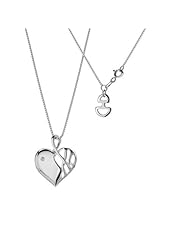 Hot Diamonds Eclipse Heart Pendant, Sterling Silver