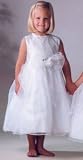 31VZidDaq5L. SL160  New Silk & Organza Wedding Flower Girl Pageant Dress 1902 (6, White)