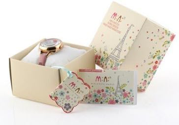 Oh My Lady* Innovative Vintage Coffee 3D Eiffel Towel Miniature, Hat, Compass, Adventurous Travelling Themed High Qaulity Waterproof Watch with Delicate Handcraft Clay - Gift Boxed