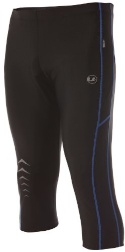 Ultrasport Herren Laufhose 3/4 lang, black victoriablue, M, 10162