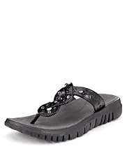 Diamanté Embellished Toe Post Flip-Flops