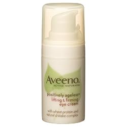 Aveeno Active Naturals Positively Ageless Lifting & Firming Eye Cream with Natural Shitake Complex, 0.5-Ounce Bottles