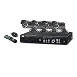 Q-See QS408-411-5 Precision Recording Security System with 4 Indoor/Outdoor Cameras and Pre-Installed 500GB Hard Drive