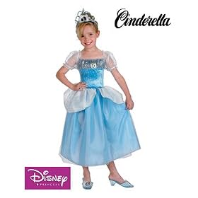 Click here to buy Girls Cinderella Standard Child Halloween Costume and Kids Dress Up Outfit by Costume Supercenter.