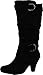 CC Maggie-38 Women Knee High Kitty Heels Wide Shaft Boots