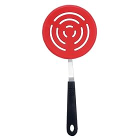 Elizabeth Karmel's Kitchen Friends Super Silicone Round Spatula with Offset Handle by Grill Friends