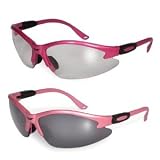 2 Pairs COUGAR - Advanced System PINK Safety Glasses- ANTI-FOG Lenses