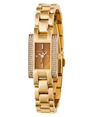 MICHAEL Michael Kors Womens Goldtone Stainless Steel Bracelet Watch